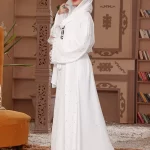 modern front open abaya