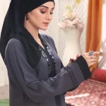 sheikha open front abaya