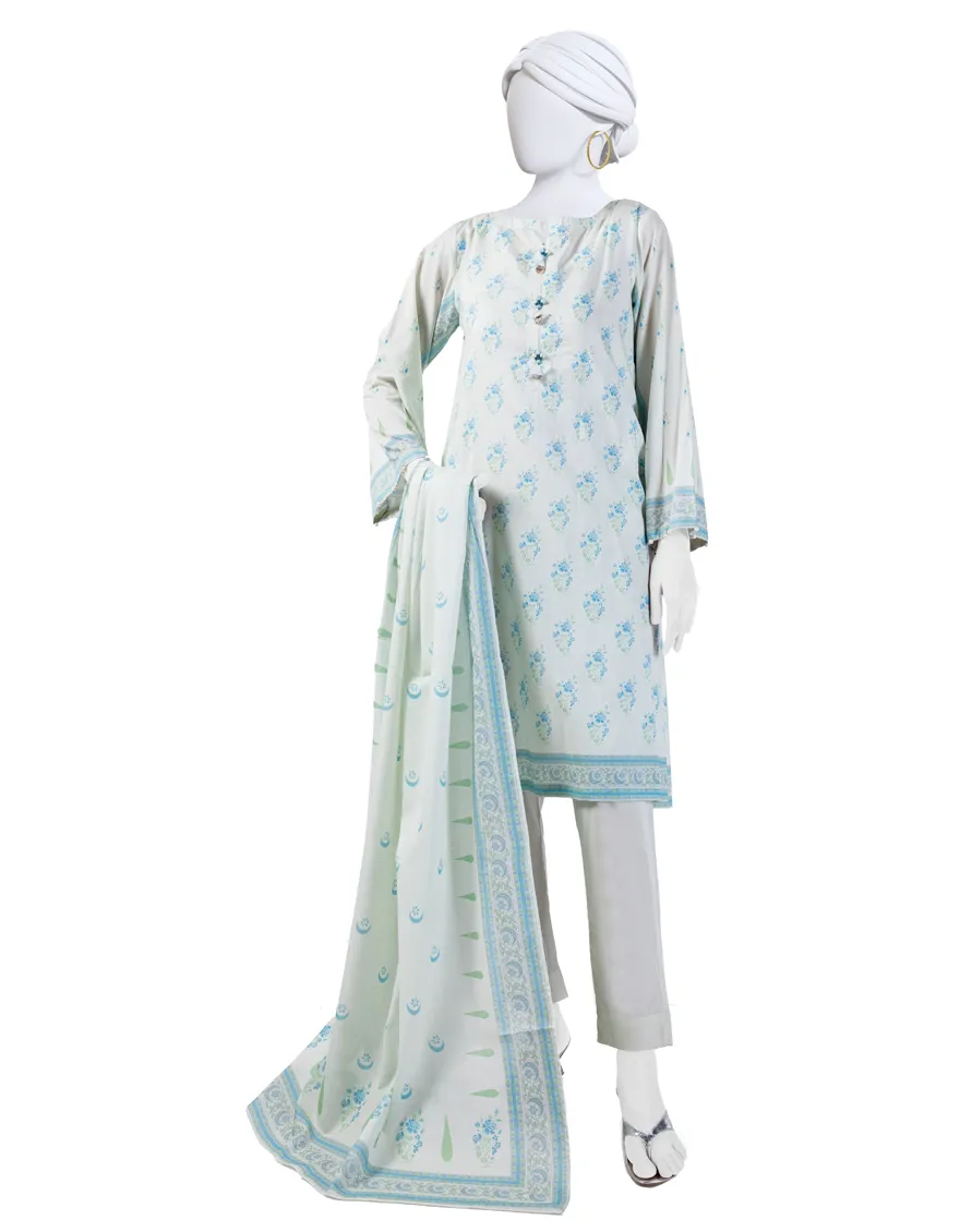 OFF WHITE LAWN 3PC STITCHED | JLAWN-S-24-159