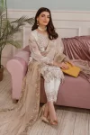 3 PC CHIFFON SUIT-F-2508 | RAMSHA