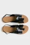 Brown Sandals with Decorative Tassel | BEECHTREE