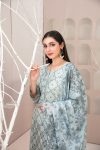 D-3070 | 3 Piece Embroidered Lawn | Mehri Vol-2 | TAWAKKAL