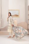 D-3076 | 3 Piece Embroidered Lawn | Mehri Vol-1 | TAWAKKAL