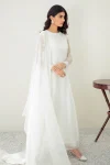 PLAIN CHIFFON FROCK BQU-PR-578-00 | BAROQUE