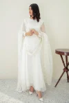 PLAIN CHIFFON FROCK BQU-PR-578-00 | BAROQUE