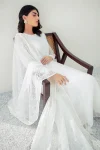 PLAIN CHIFFON FROCK BQU-PR-578-00 | BAROQUE