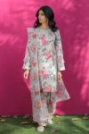 EMBROIDERED LAWN BQU-UF-D191-01 | BAROQUE