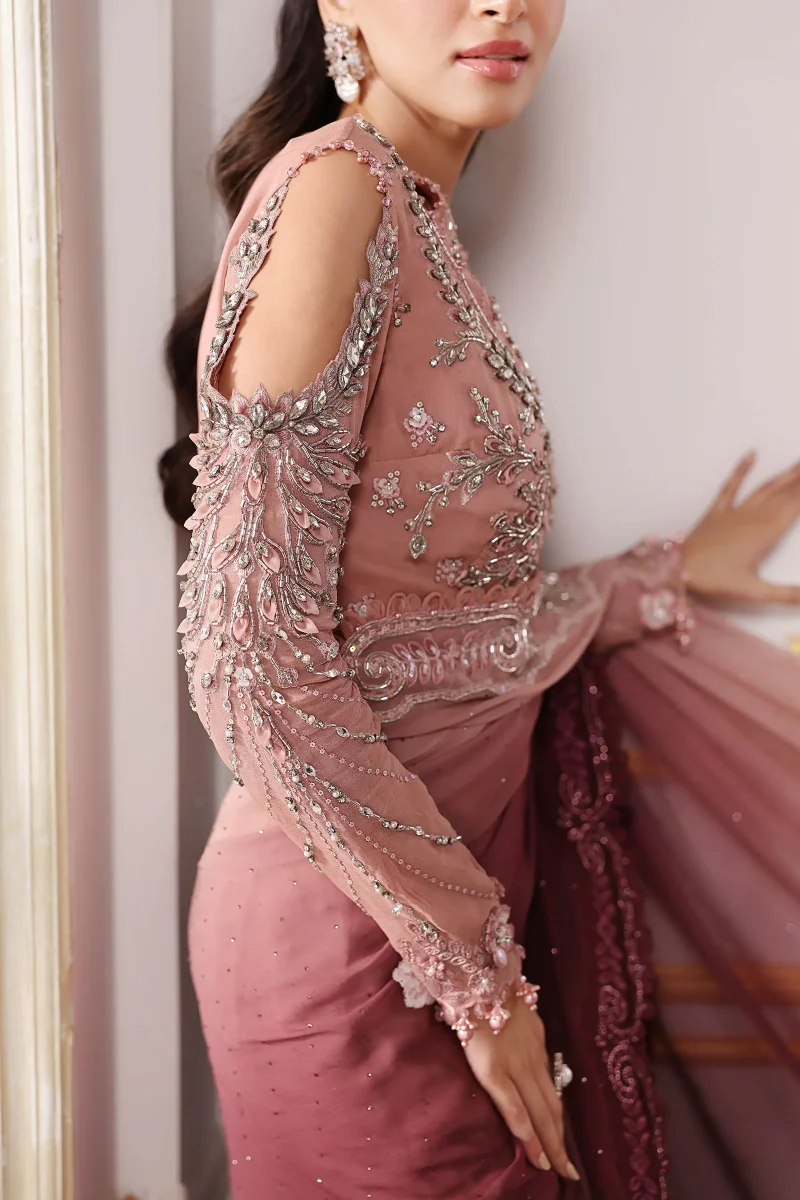 Embroidered Chiffon Saree BD-3001 | MARIA B