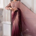 Embroidered Chiffon Saree BD-3001 | MARIA B