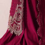 3 Piece Embroidered Chiffon Suit | BD-3003 | MARIA B