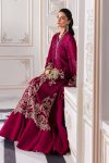 3 Piece Embroidered Chiffon Suit | BD-3003 | MARIA B