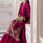 3 Piece Embroidered Chiffon Suit | BD-3003 | MARIA B