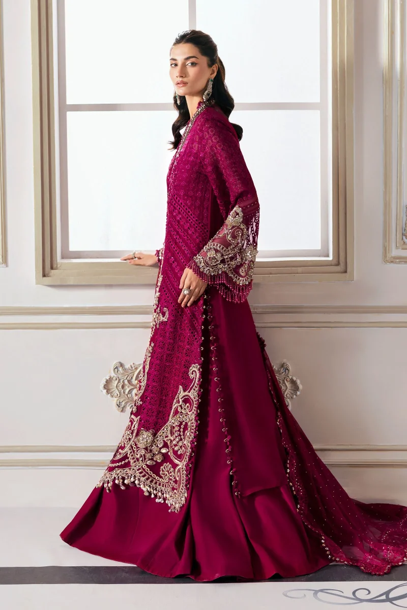 3 Piece Embroidered Chiffon Suit | BD-3003 | MARIA B