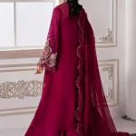 3 Piece Embroidered Chiffon Suit | BD-3003 | MARIA B
