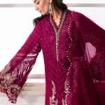 3 Piece Embroidered Chiffon Suit | BD-3003 | MARIA B
