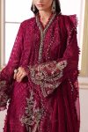 3 Piece Embroidered Chiffon Suit | BD-3003 | MARIA B
