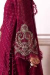 3 Piece Embroidered Chiffon Suit | BD-3003 | MARIA B