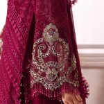 3 Piece Embroidered Chiffon Suit | BD-3003 | MARIA B