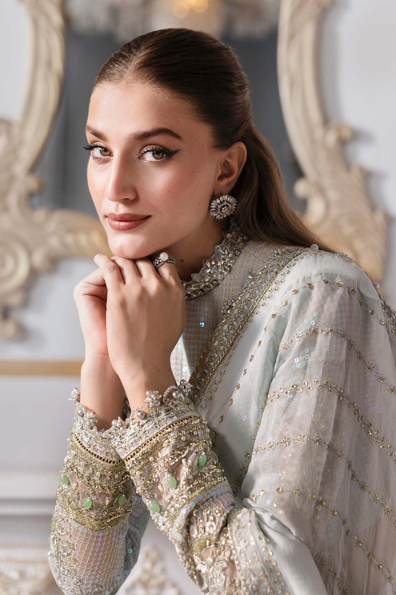 Embroidered Chiffon Suit | BD-3005 | MARIA B
