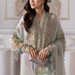 Embroidered Chiffon Suit | BD-3005 | MARIA B
