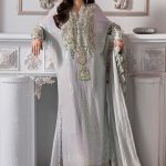 Embroidered Chiffon Suit | BD-3005 | MARIA B