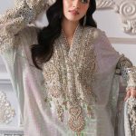 Embroidered Chiffon Suit | BD-3005 | MARIA B