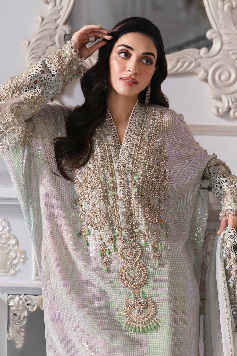 Embroidered Chiffon Suit | BD-3005 | MARIA B