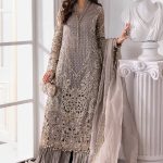 Embroidered Organza Suit | BD-3006 | MARIA B