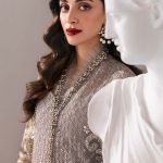 Embroidered Organza Suit | BD-3006 | MARIA B