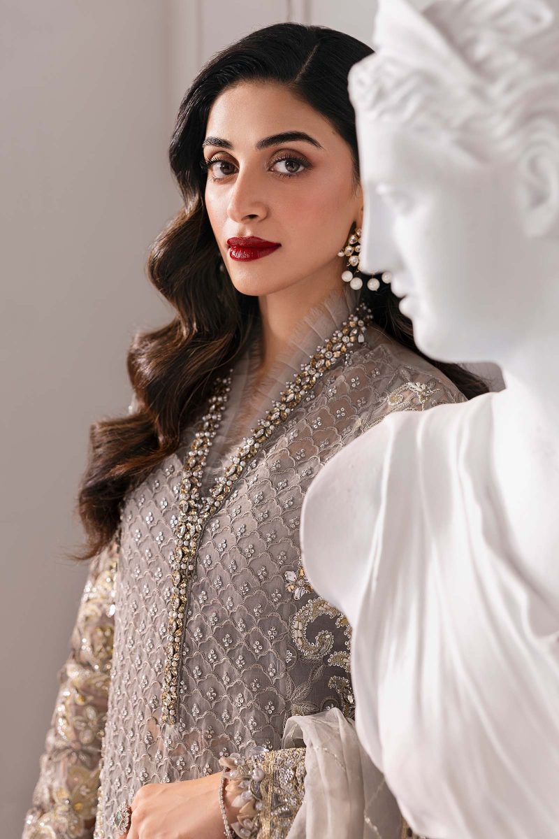 Embroidered Organza Suit | BD-3006 | MARIA B