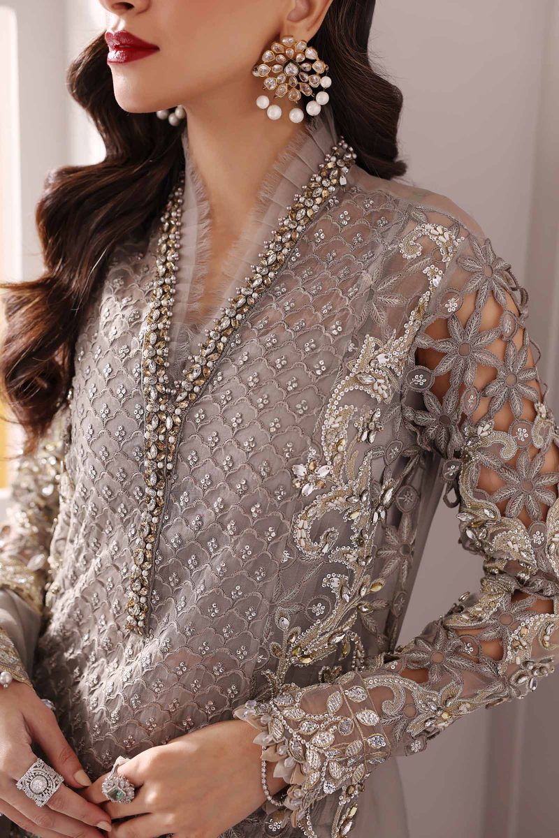 Embroidered Organza Suit | BD-3006 | MARIA B