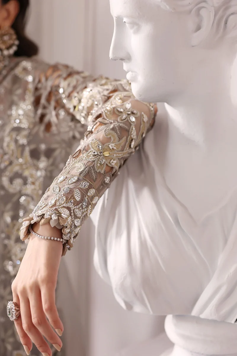 Embroidered Organza Suit | BD-3006 | MARIA B