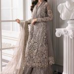 Embroidered Organza Suit | BD-3006 | MARIA B