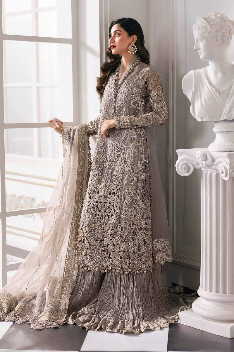 Embroidered Organza Suit | BD-3006 | MARIA B