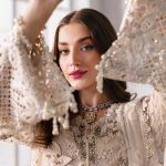 Embroidered Chiffon Suit | BD-3007 | MARIA B