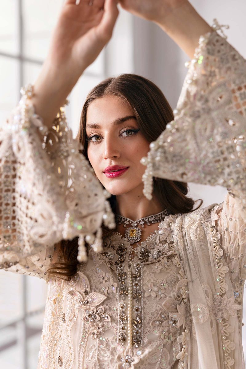 Embroidered Chiffon Suit | BD-3007 | MARIA B