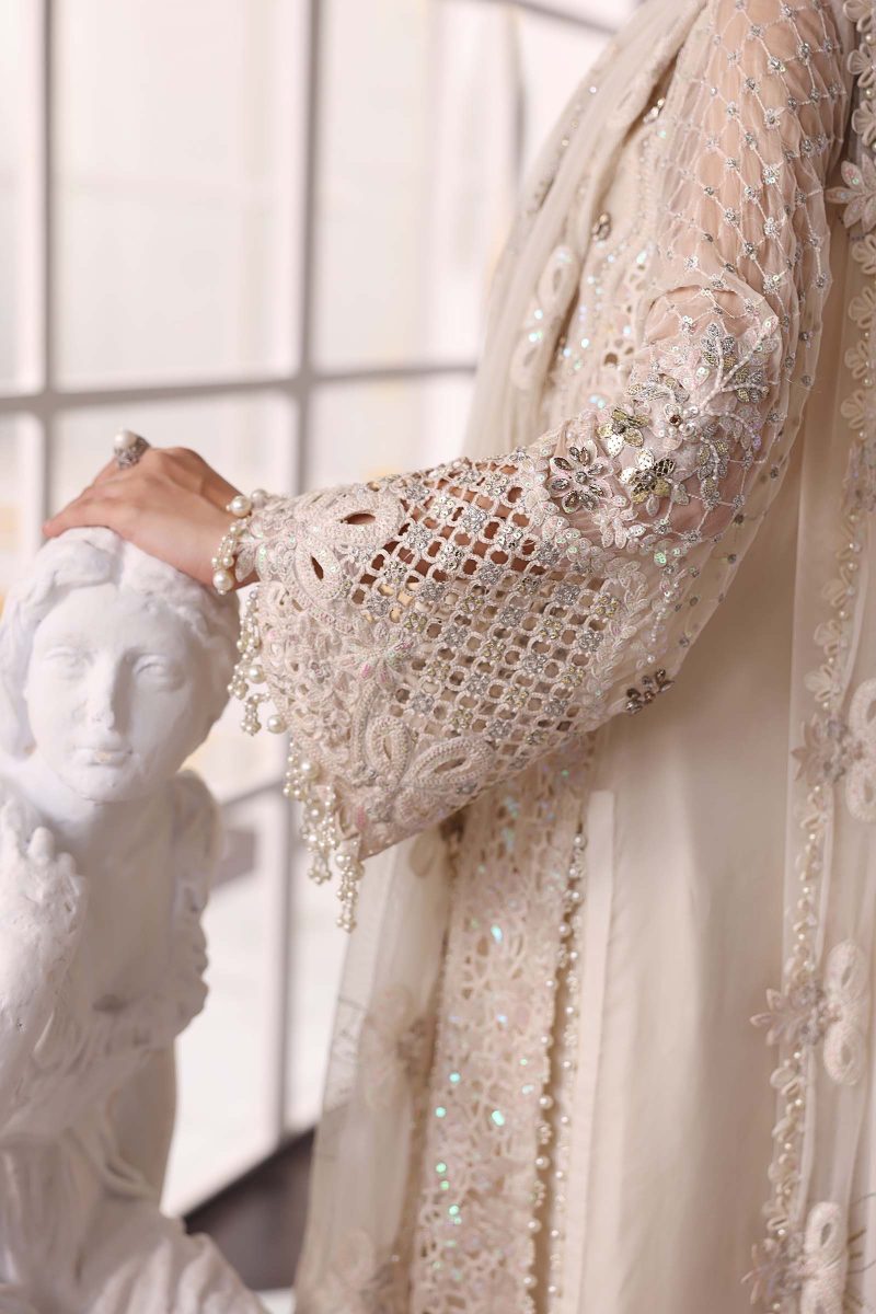 Embroidered Chiffon Suit | BD-3007 | MARIA B