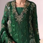 Embroidered Chiffon Suit | BD-3008 | MARIA B