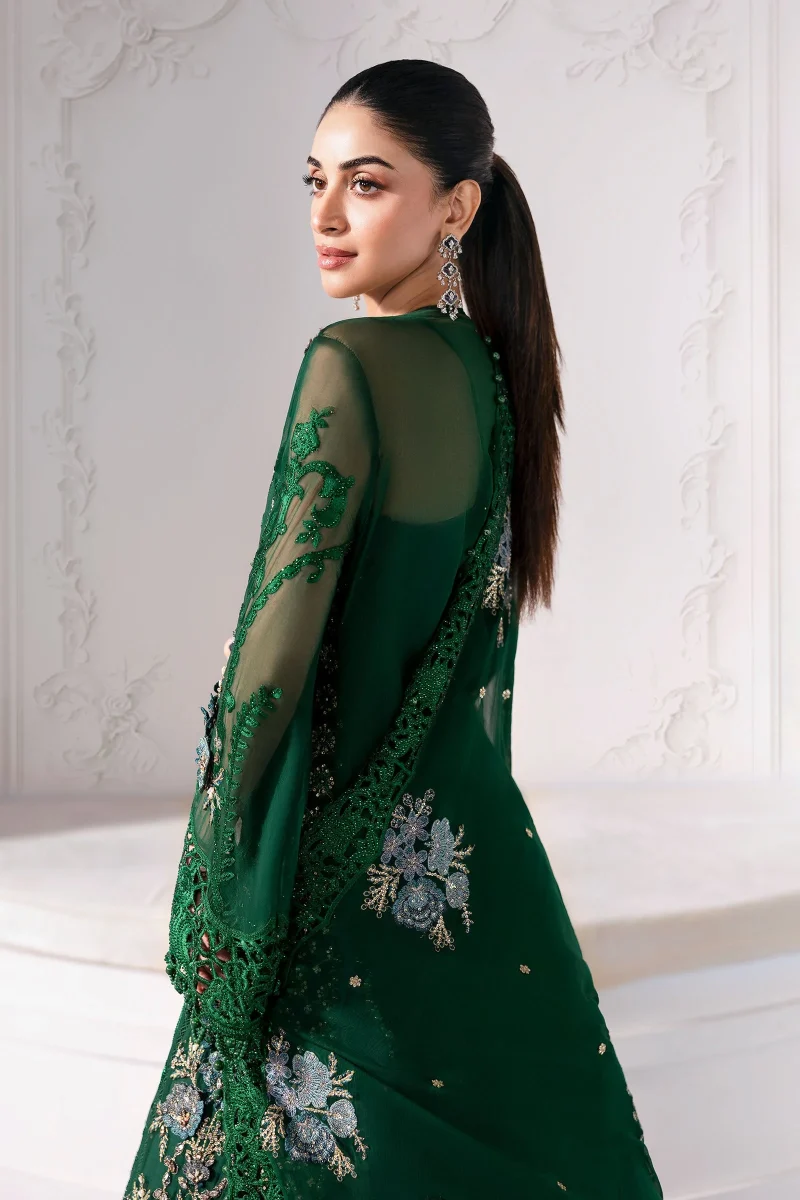 Embroidered Chiffon Suit | BD-3008 | MARIA B