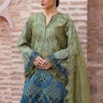 Embroidered Paper Cotton Suit | D-2501-A | MARIA B