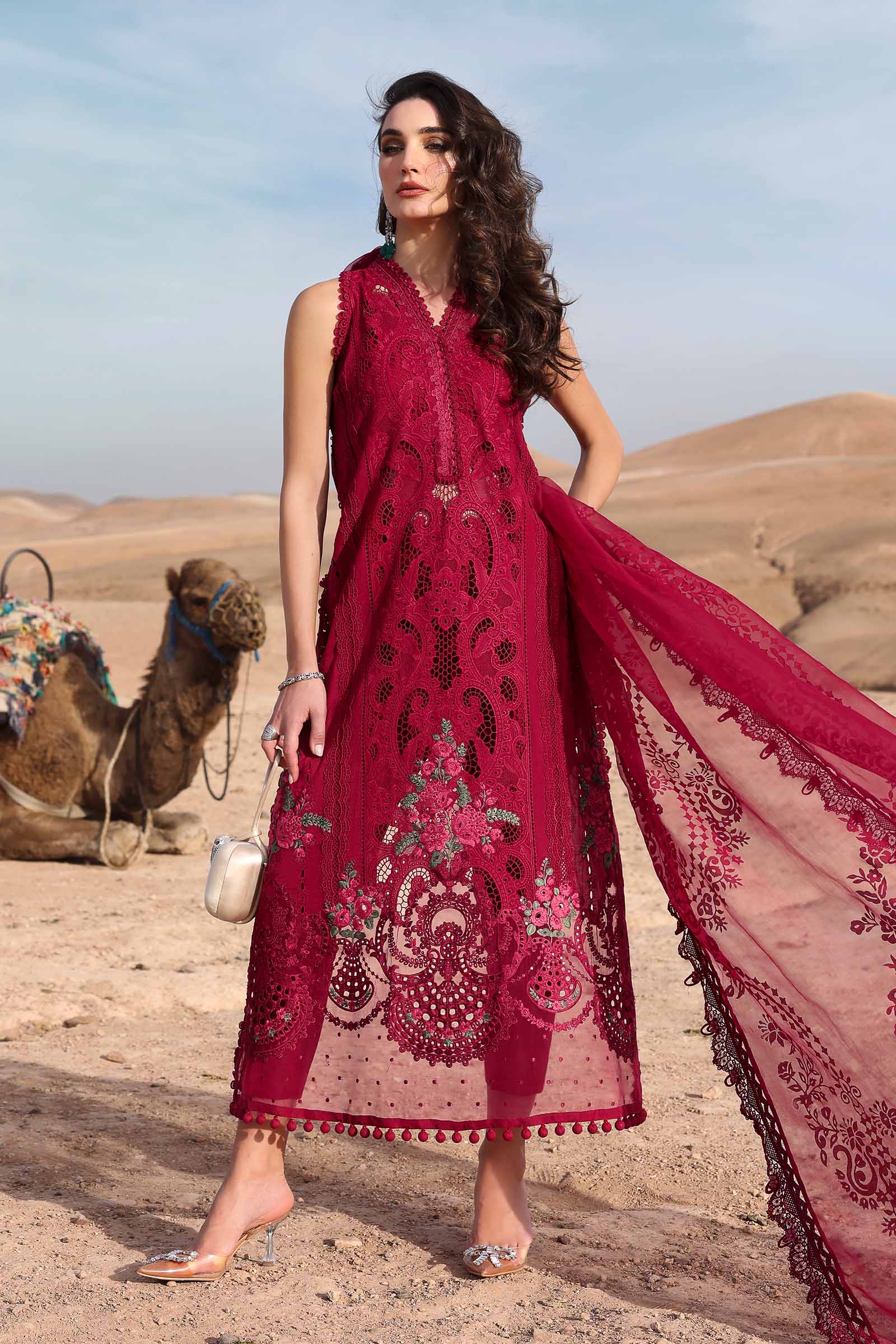 Embroidered Lawn Suit | D-2504-A | MARIA B