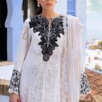 Embroidered Paper Cotton Suit | D-2505-A | MARIA B