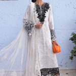 Embroidered Paper Cotton Suit | D-2505-A | MARIA B