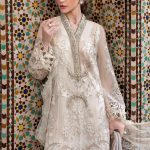 Embroidered Organza Suit | D-2506-A | MARIA B
