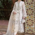 Embroidered Organza Suit | D-2506-A | MARIA B