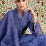 Embroidered Organza Suit | D-2506-B | MARIA B