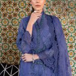Embroidered Organza Suit | D-2506-B | MARIA B