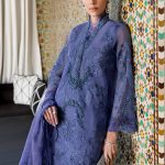 Embroidered Organza Suit | D-2506-B | MARIA B