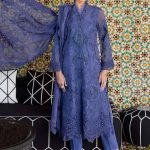 Embroidered Organza Suit | D-2506-B | MARIA B