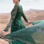 Embroidered Net Suit | D-2507-A | MARIA B